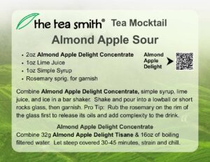 Almond Apple Sour: A Refreshing Tea Mocktail with a Tart Twist