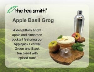 Apple Basil Grog Cocktail or Mocktail Recipe