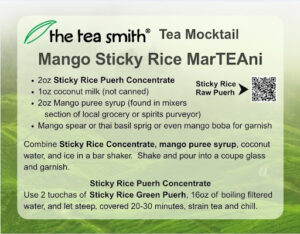 Tropical Summer Sipping: Our Mango Sticky Rice MarTEAni Mocktail