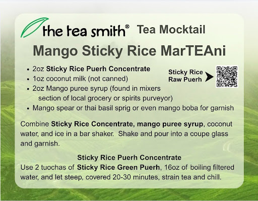 Tropical Summer Sipping: Our Mango Sticky Rice MarTEAni Mocktail