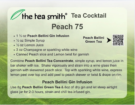 Sip Into Summer with Our Peach 75 & Non-Alcoholic Peach 75
